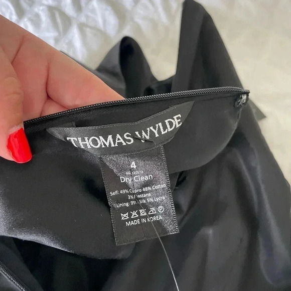 Thomas Wylde black studded carnivore thorn midi dress - Picture 10 of 11